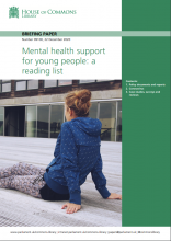Mental health support for young people: a reading list: (Briefing Paper Number 09100)